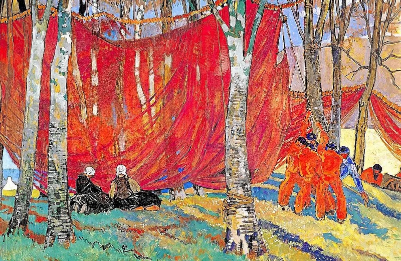 "Les grands filets", de Mathurin Méheut. "Les grands filets", de Mathurin Méheut.