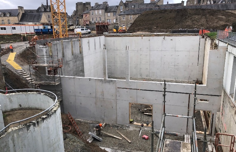 Le chantier de reconstruction début 2024. Crédit : DR Le chantier de reconstruction début 2024