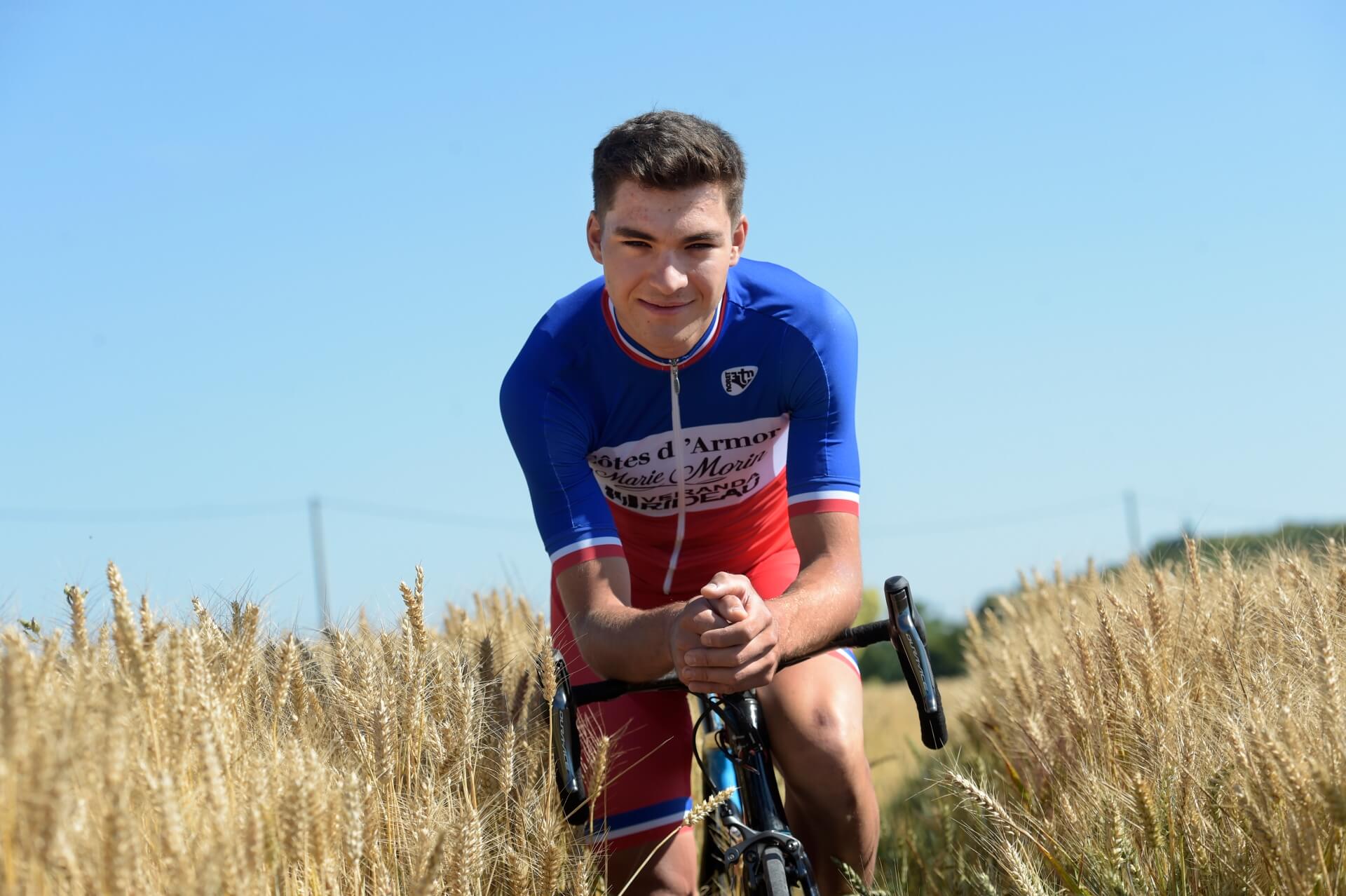 Coureur de l'équipe Côtes d'Armor - Marie Morin - Véranda Rideau, Alexis Renard s'apprête à faire ses premiers pas dans le cyclisme professionnel