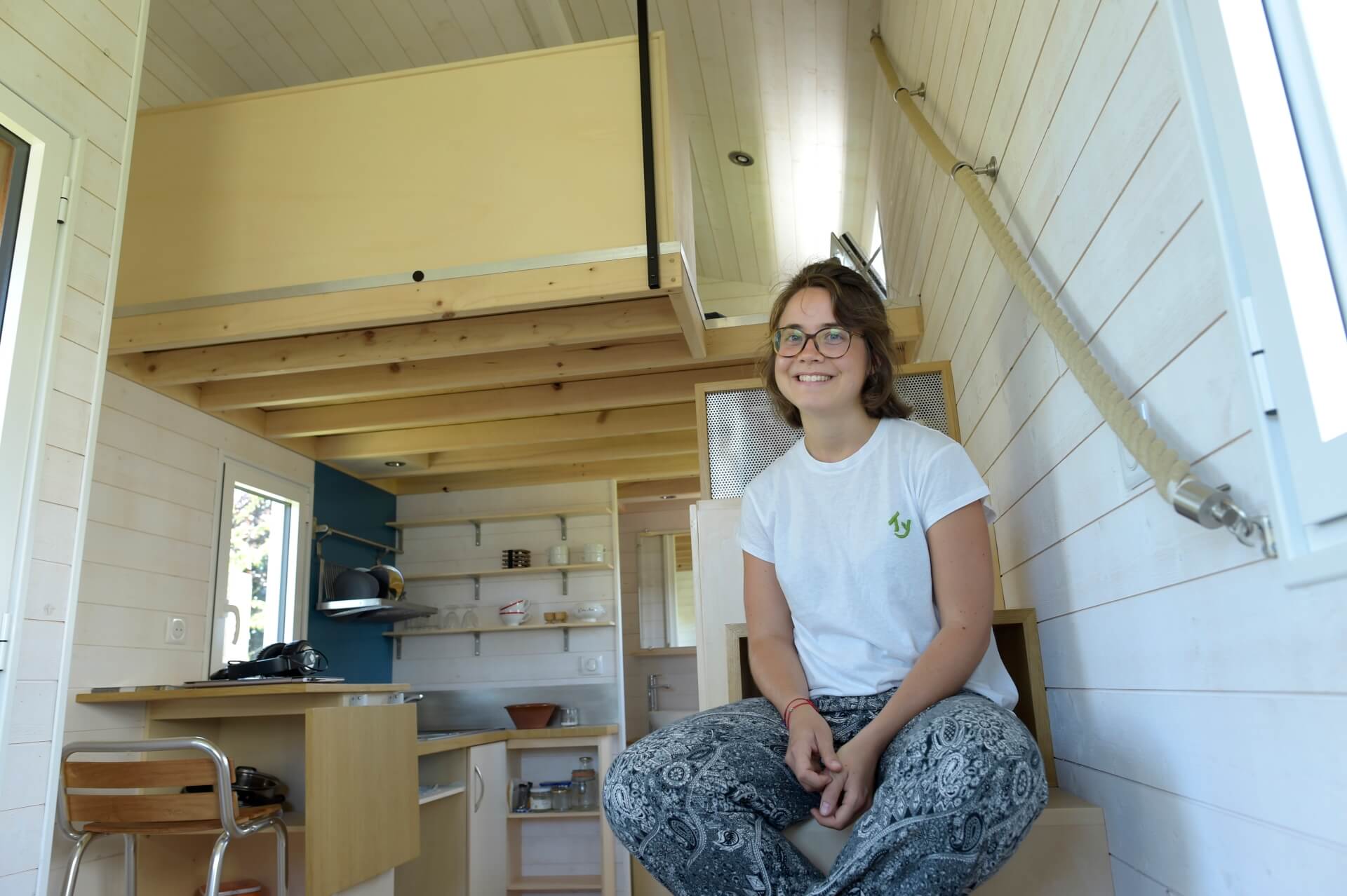 Aurélie Moy, fondatrice du Ty Village, qui est devenu le premier village de tiny-houses pour étudiants en France