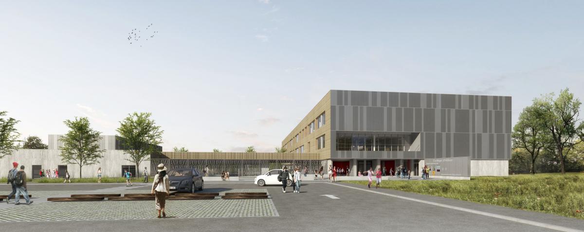 Le futur collège d'Hillion