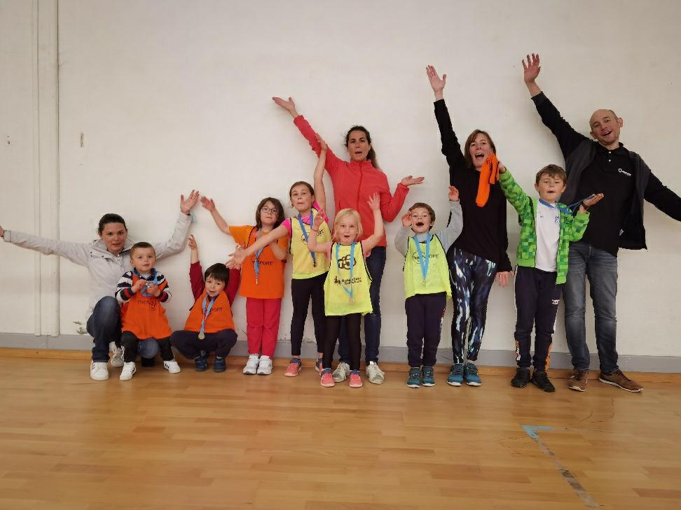 Samedi 26 juin. Dernière séance de l&#039;année au gymnase Brizeux, à Saint-Brieuc, pour un relais en athlétisme parents / enfants (photo DR).