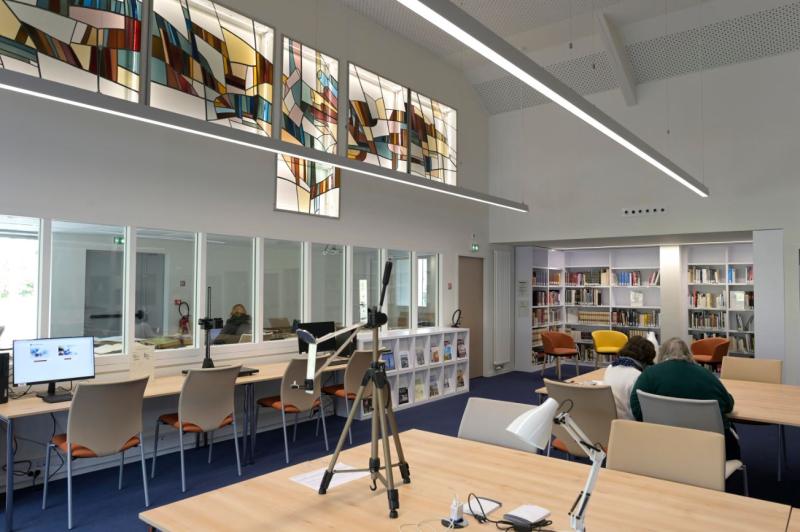 La nouvelle salle de lecture aux Archives départementales (© Thierry Jeandot)