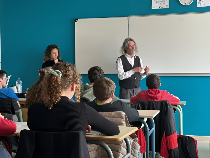 Léa Séguin et Benoit Le Goedec lors des Rencontres de L&#039;égalité