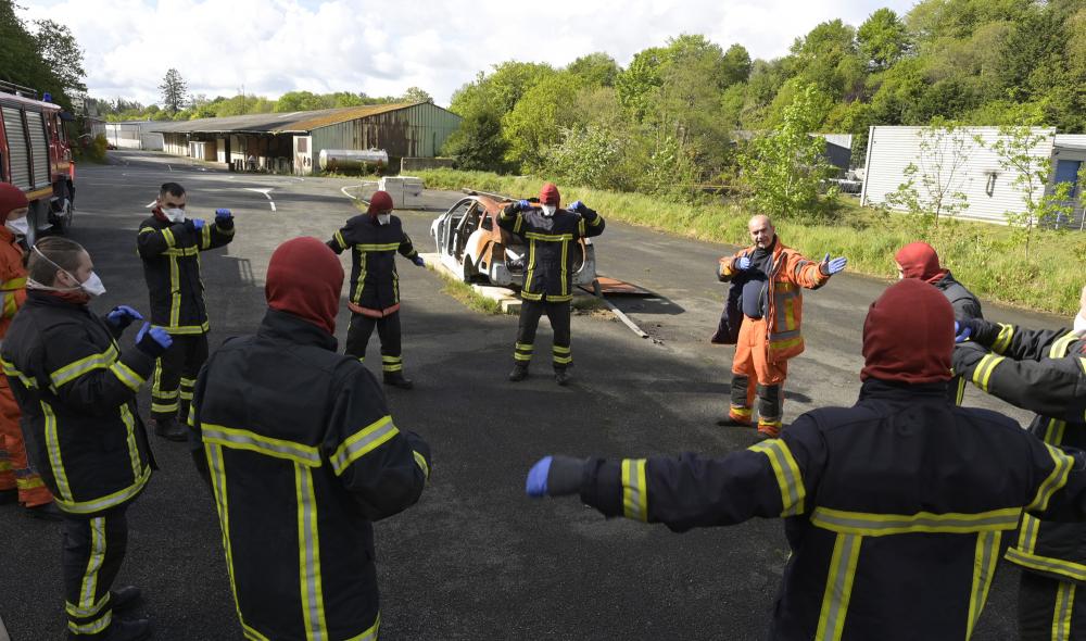 Formation incendie pour des volontaires du 19 mai au centre de formation, à Guingamp