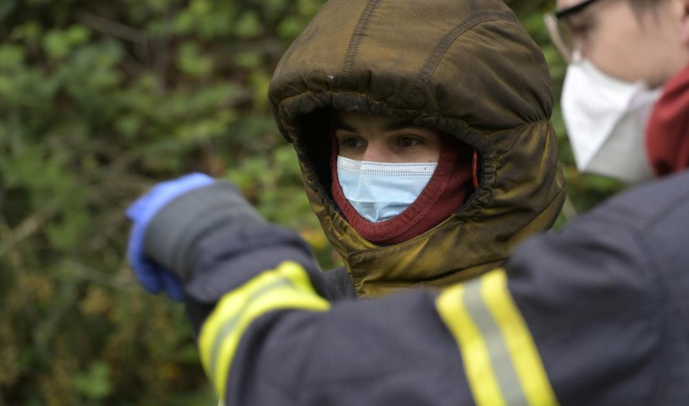 Formation incendie pour des volontaires du 19 mai au centre de formation, à Guingamp
