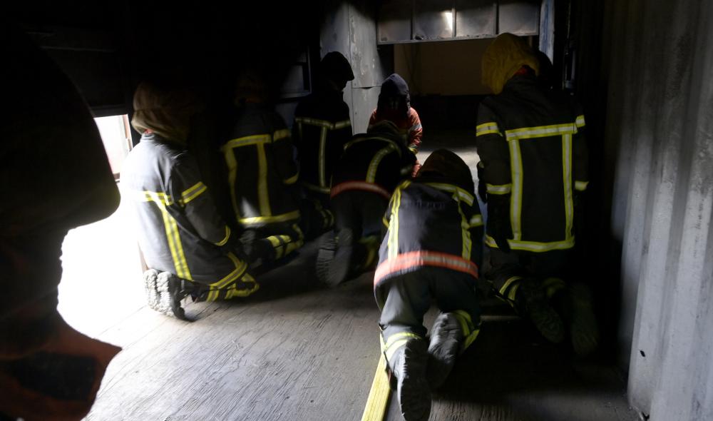 Formation incendie pour des volontaires du 19 mai au centre de formation, à Guingamp