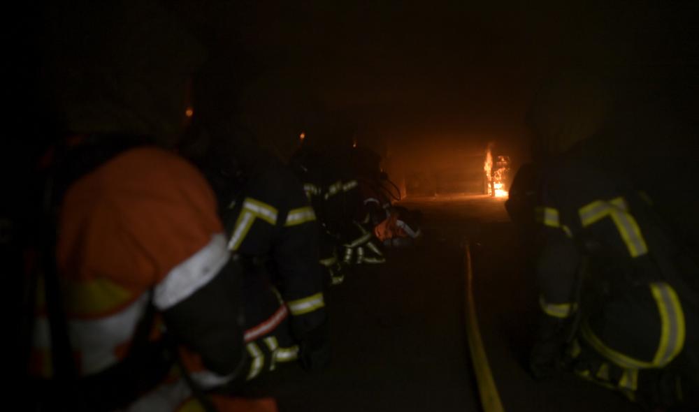 Formation incendie pour des volontaires du 19 mai au centre de formation, à Guingamp