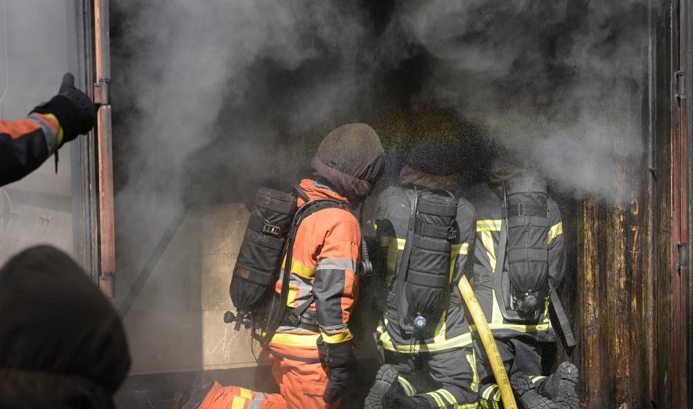 Formation incendie pour des volontaires du 19 mai au centre de formation, à Guingamp