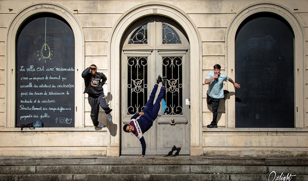 Photo finish devant la Villa…